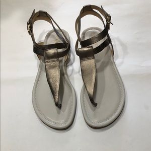 Cole Haan Crisscross Bronze Sandals Sz8